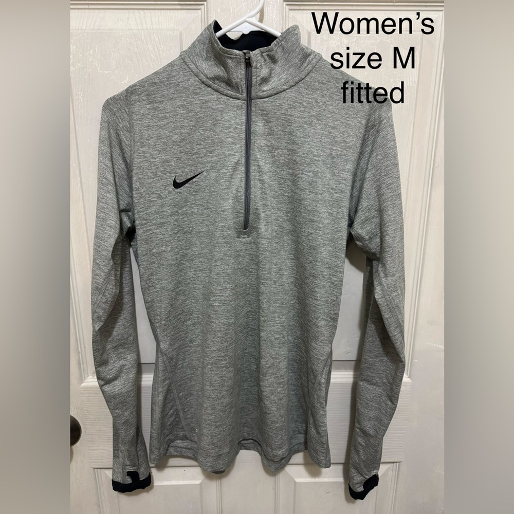 Used Nike Women’s Gray Quarter-Zip Pullover